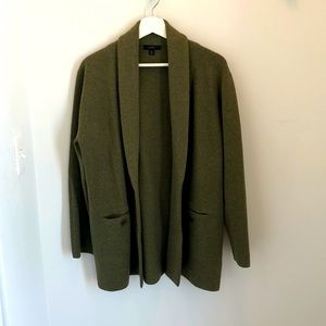 J. Crew olive green Med sweater blazer